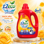 Nước Giặt Xả T2Eco Hương Hoa Nắng 3.2kg