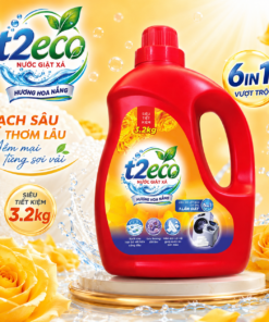 Nước Giặt Xả T2Eco Hương Hoa Nắng 3.2kg