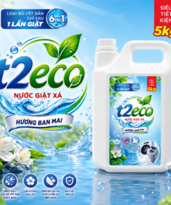 Nước Giặt Xả T2Eco Hương Ban Mai 5kg